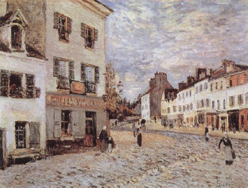 Alfred Sisley Market Place at Marly